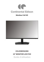 CONTINENTAL EDISON CELEDMON22B6 Guide D'utilisation