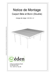 Eden Carport Simple Notice De Montage