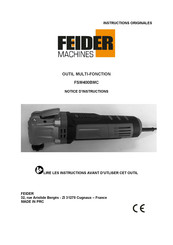 FEIDER Machines FSM400BMC Notice D'instructions