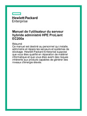 Hewlett Packard ProLiant EC200a Manuel De L'utilisateur
