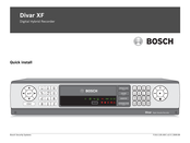 Bosch Divar XF Installation Rapide