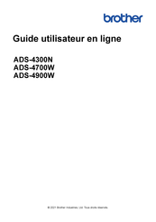Brother ADS-4900W Guide Utilisateur En Ligne