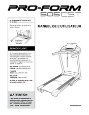 Pro-Form 505 CST Manuel De L'utilisateur