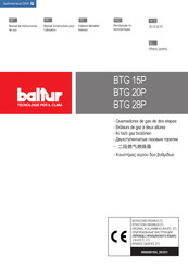 baltur BTG 15P Manuel D'instructions Pour L'utilisation