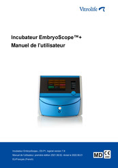 Vitrolife EmbryoScope + Manuel De L'utilisateur