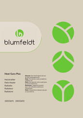 Blumfeldt 10033691 Mode D'emploi
