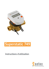 Sontex Superstatic 789 Instructions D'utilisation