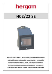 hergom H-02/22 Instructions D'installation, De Service Et D'entretien