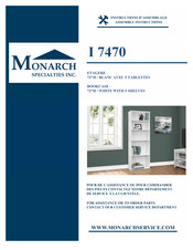 Monarch Specialties I 7470 Instructions D'assemblage