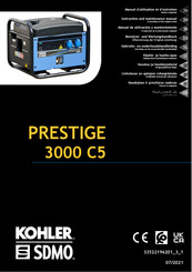 Kohler SDMO PERFORM 3000 C5 Manuel D'utilisation Et D'entretien