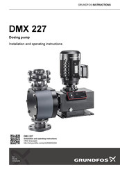 Grundfos DMX 227 Notice D'installation Et De Fonctionnement