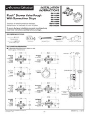 American Standard Flash RU107ESS Instructions D'installation