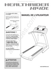 Healthrider H140T Manuel De L'utilisateur