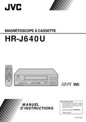 JVC HR-J640U Manuel D'instructions
