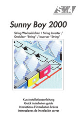SMA Sunny Boy 2000 Instructions D'installation