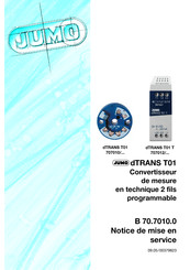 JUMO dTRANS T01 T Serie Notice De Mise En Service