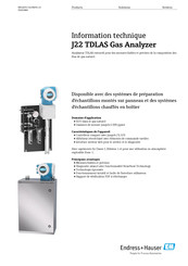 Endress+Hauser J22 TDLAS Information Technique