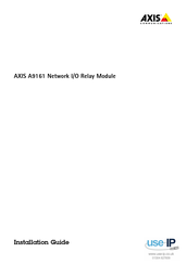 Axis A9161 Guide D'installation