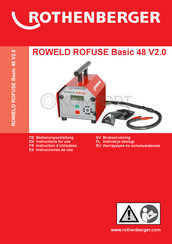 Rothenberger ROWELD ROFUSE Basic 48 V2.0 Instructions D'utilisation