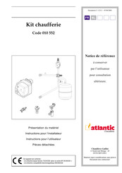 Atlantic 010 552 Instructions Pour L'utilisateur