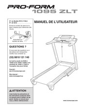 Pro-Form 1095 ZLT Manuel De L'utilisateur