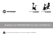 Horizon Fitness ELITE U4000 Manuel Du Propriétaire