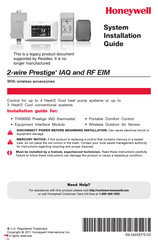 Honeywell Prestige RF EIM Guide D'installation