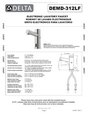 Delta DEMD-312LF Fiche D'instructions