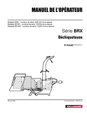 Wallenstein BRX Serie Manuel De L'opérateur