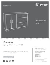 Sauder Dresser 416350 Instructions De Montage