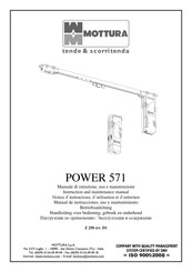 Mottura Power 571 Manuel D'instructions, D'utilisation Et De Maintenance