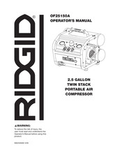 RIDGID OF25150A Mode D'emploi