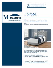 Monarch Specialties I 5966T Instructions D'assemblage