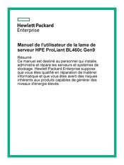 HPE ProLiant BL460c Gen9 Manuel De L'utilisateur