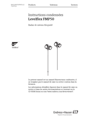 Endress+Hauser Levelflex FMP50 Instructions Condensées