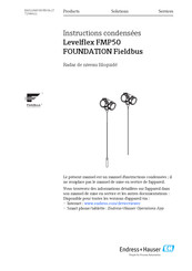 Endress+Hauser Levelflex FMP50 Instructions Condensées