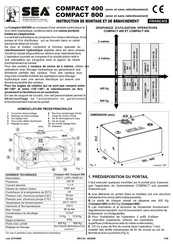 Sea COMPACT 400 Instructions De Montage