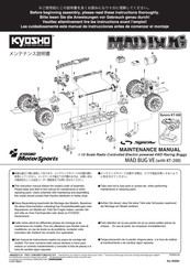 Kyosho MAD BUG VE Mode D'emploi