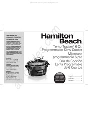 Hamilton Beach Temp Tracker 33866 Mode D'emploi