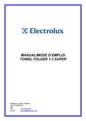 Electrolux TOWEL FOLDER 1.3 SUPER Mode D'emploi