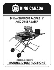 King Canada KC-3310TS Manuel D'instructions