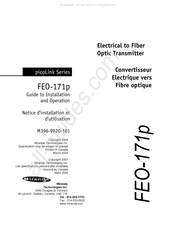 Miranda Technologies picoLink Serie Notice D'installation Et D'utilisation