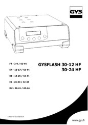 GYS GYSFLASH 30-12 HF Manuel D'utilisation