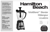 Hamilton Beach MultiBlend 58159 Mode D'emploi