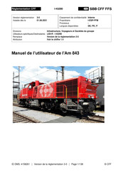 SBB AM 843 Manuel De L'utilisateur