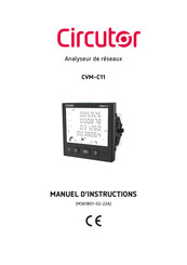Circutor CVM-C11-ITF-IN-485-ICT2 Manuel D'instructions
