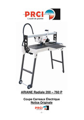 PRCI Ariane R 200-760P Notice Originale