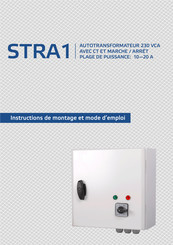 Sentera Controls STRA1 Instructions De Montage Et Mode D'emploi