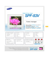 Samsung SPF-83V Mode D'emploi