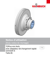 Hainbuch TOPlus mini Axfix Notice D'utilisation